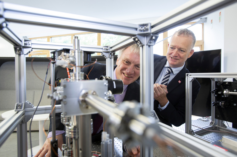 Ivan McKee, Innovation Minister, Scotland (L), with M Squared's CEO Graeme Malcolm. Image: Scottish Enterprise.