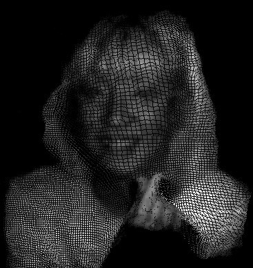 Captured in the 1200-1400 nm wavelength range with Artilux's technology, this point-cloud shows the potential for better depth sensing and facial recognition, compared with the more conventional 940 nm operation. Image: Artilux.