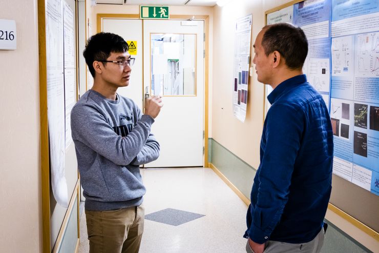 Chunxiong Bao and Feng Gao. Photo: LiU / Thor Balkhed.