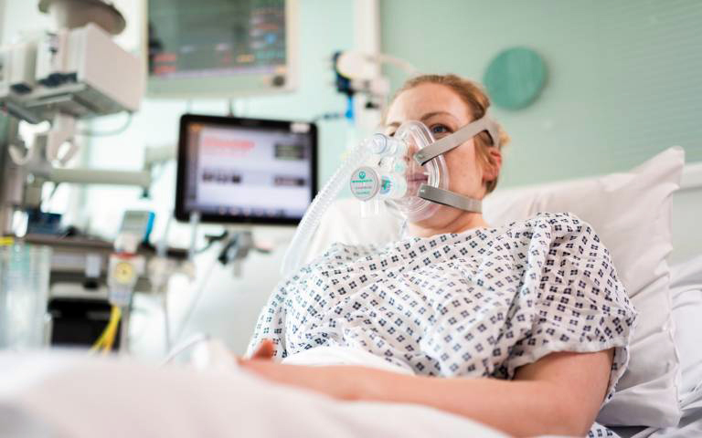 CPAP has been used extensively in hospitals in Italy and China to help Covid-19 patients with serious lung infections to breathe more easily. Photo: UCL.
