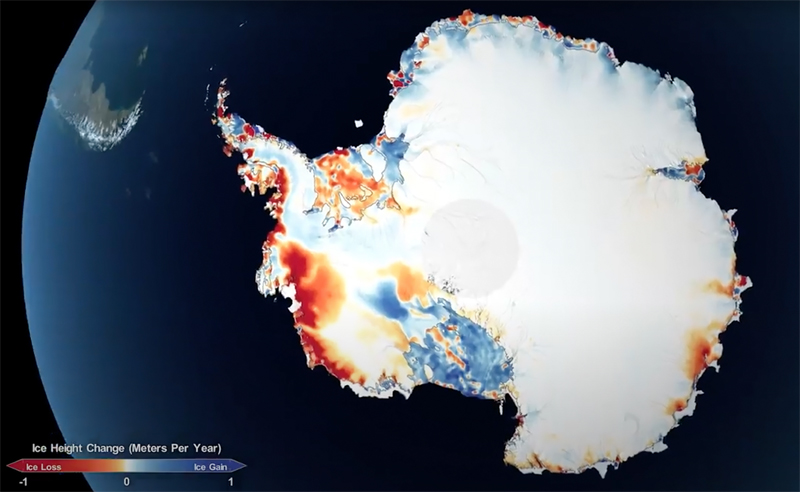 Icesat2 is the most advanced Earth-observing laser instrument NASA has ever flown in space. It has enabled scientists to make precise, detailed measurements of how the elevation of the Greenland and Antarctic ice sheets have changed over a 16 year timeframe. Image NASA.