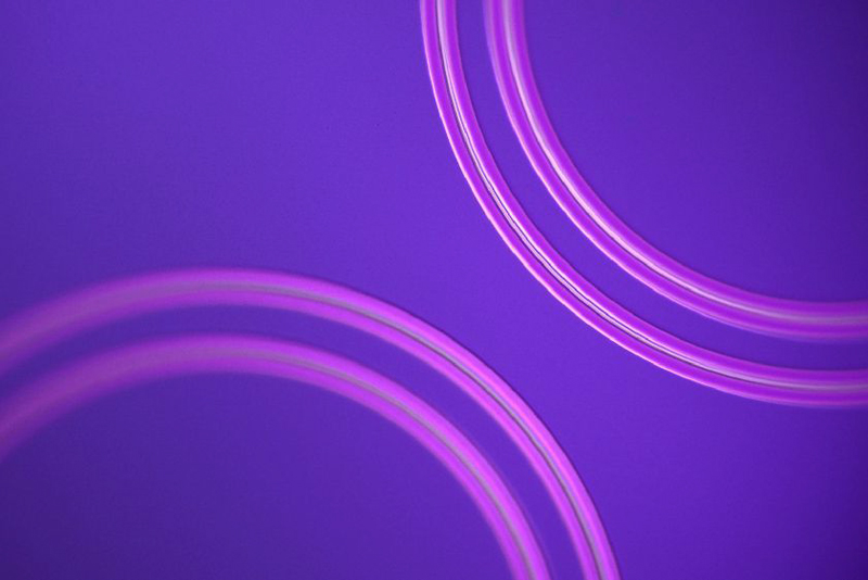 An international research team from Vienna,  Harvard and Yale, and Milan and Turin universities, has produced turbulent light, using simple circular quantum cascade lasers. &copy; Second Bay Studios/Harvard SEAS