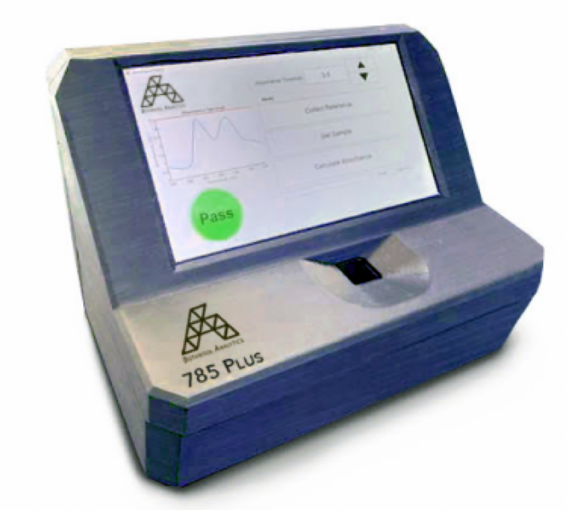 Light-based device for Covid-19 screening. Image: Botanisol Analytics.