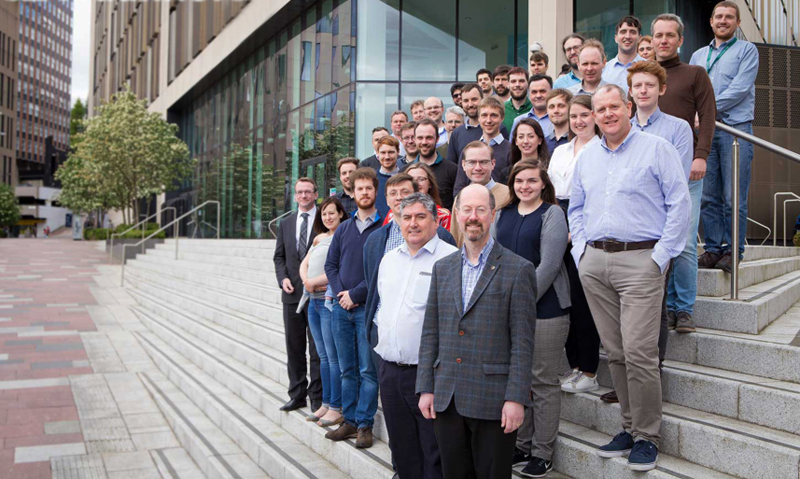 Fraunhofer CAP team with (front) Prof Martin Dawson, Head of Centre. Image: F-CAP.