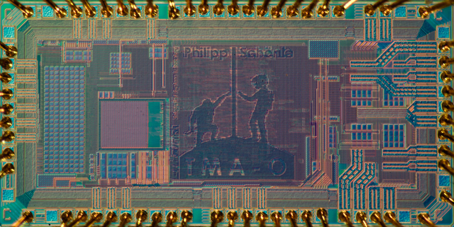 Integrated circuit measuring just 2.2 x 1.1 mm reveals insights into links between pain and inflammation. Photo: Integrated Systems Laboratory.