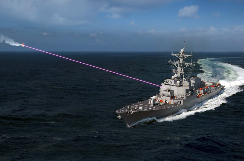 Artist's rendering of Lockheed Martin's HELIOS system. Image courtesy Lockheed Martin.