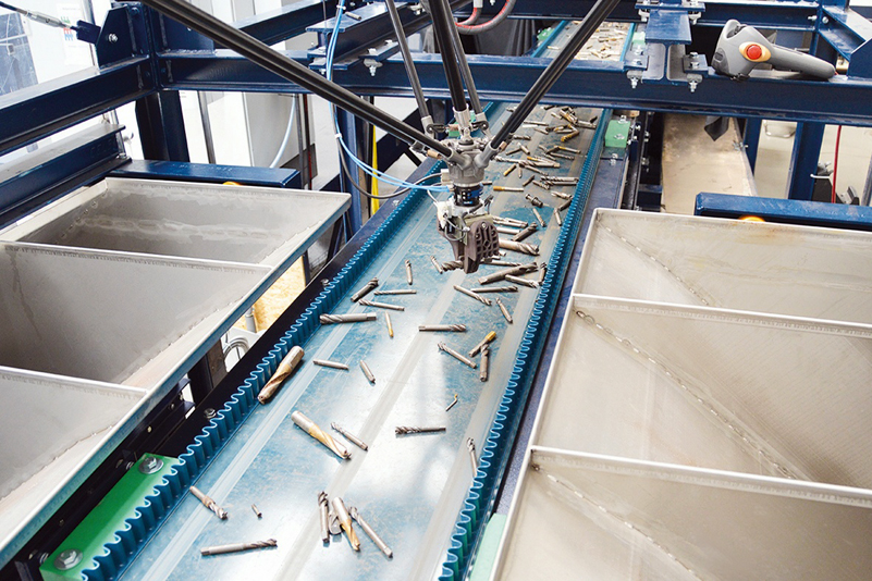 With a laser-based sorting process developed in the BMBF PLUS project, valuable alloys can be efficiently recovered from metal scrap. &copy; Cronimet Ferroleg. GmbH, Karlsruhe, Germany.