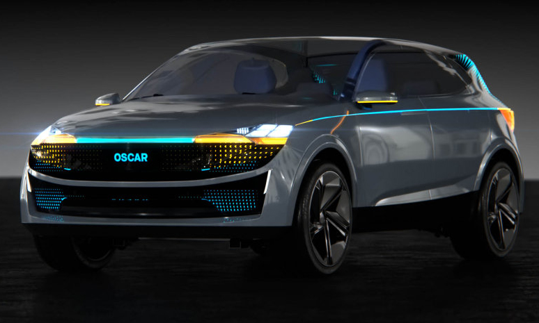 The Oslon Black Flat X is currently the brightest LED available on the market for standard low and high beam solutions for automotive front lighting. The picture shows the 2-chip version of the component.