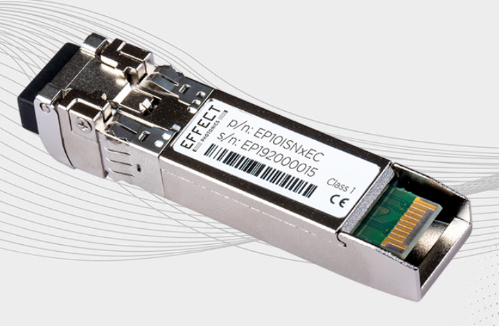 Effect Photonics' 10Gbps 40km DWDM narrow tunable SFP+ transceiver for mobile fronthaul applications.