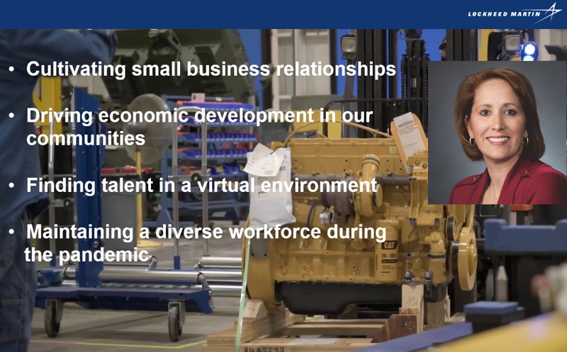 Rita Flaherty focused on the importance of cultivating relationships with suppliers while simultaneously driving economic development. Image courtesy of Lockheed Martin.