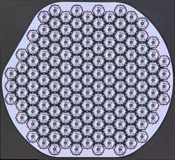Pixium Vision's retinal implant - a light sensor that is placed at the back of a patient's eye - has shown itself capable of restoring a level of vision to people whose sight has been impacted by dry age-related macular degeneration (AMD). According to US charity BrightFocus, as many as 11 million people in the US have some form of AMD. This number is expected to double to nearly 22 million by 2050, with no current treatment options available. Image: Pixium Vision.