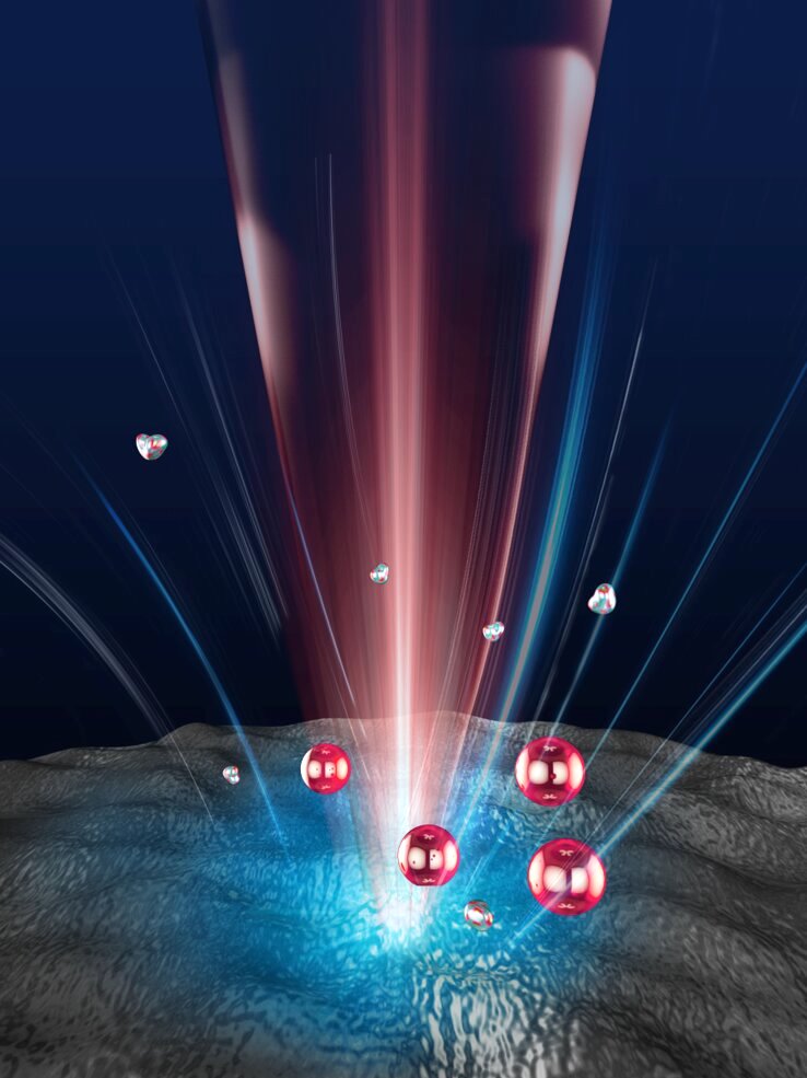 Optical tweezers use light to trap particles for analysis. A new breakthrough keeps those particles from overheating. Credit: The University of Texas at Austin.