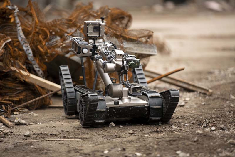 Thermal imaging robots are helping with the search for survivors of the Florida condo building collapse. Image: Teledyne FLIR.