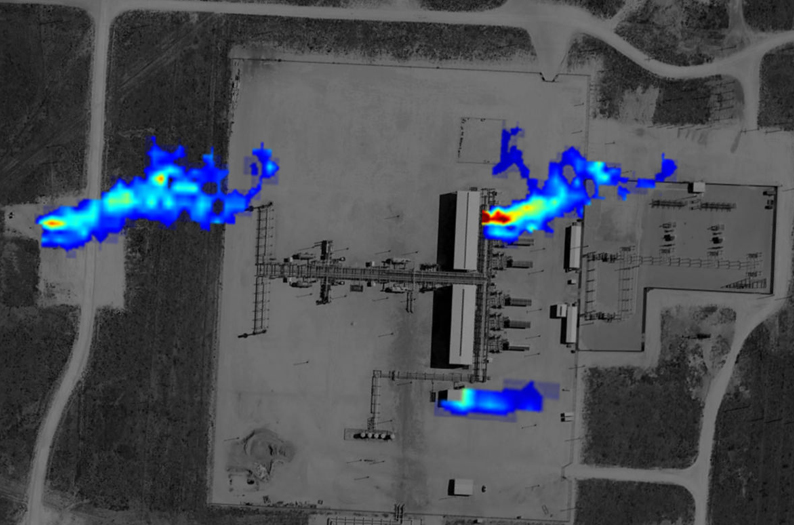 The oil & gas industry is under tremendous pressure to reduce methane emissions. Images courtesy of Bridger Photonics.