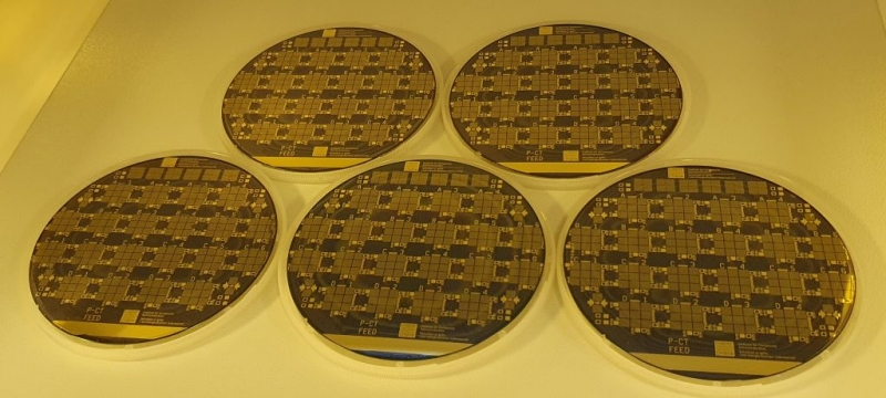 These 6-inch VCSEL wafers were produced by IQE for the UK's 