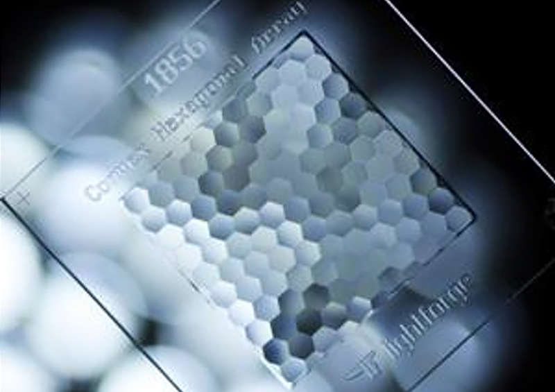 PowerPhotonic produces optically precise freeform microoptics in fused silica. 