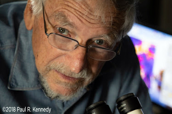 Michael Berns: The 2022 SPIE Gold Medal winner. Photo &copy; Paul Kennedy.