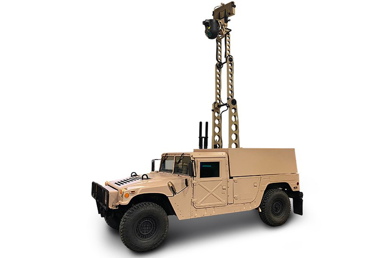 Integrated radar and imaging systems shown for the first time on a Humvee are adaptable for future Army tactical vehicles. Image: Teledyne Flir Defense.

