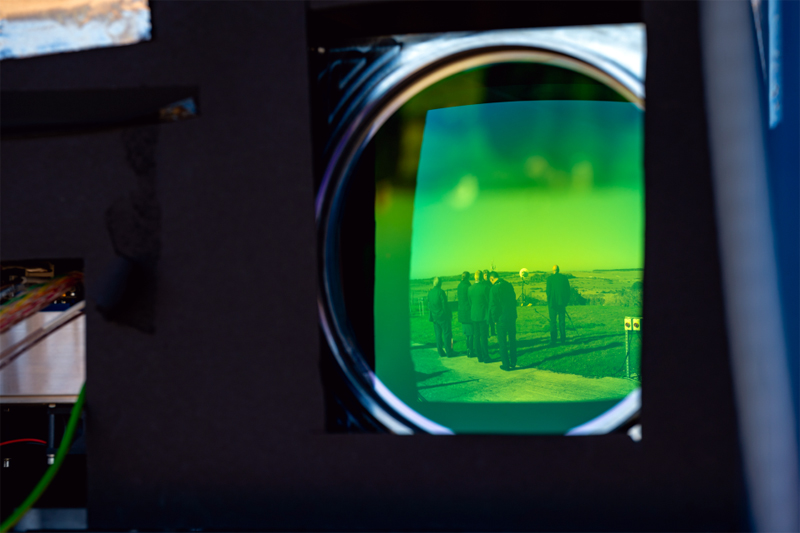 Testing of the DragonFire system took place on Dstl's Porton Down Range. Photo: DSTL.