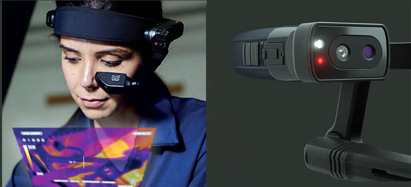 RealWear has launched a thermal camera module for the Navigator series. Image: Flir.
