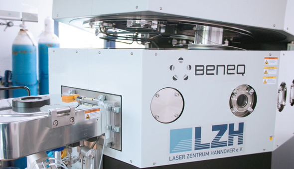 LZH and Beneq have teamed up to develop this spatial ALD system for fast and reliable optical coatings. Photo: Beneq.