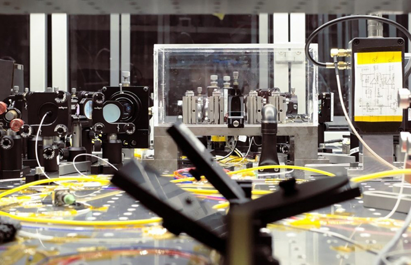 Optical system: the foundation for the photonic quantum computer. Photo: Jonas Schou Neergaard-Niels.