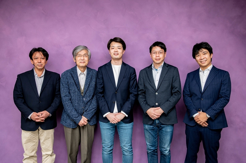 Members of the EX-Fusion team, from left to right: Kenjiro Takahashi, Takayoshi Norimatsu, Kazuki Matsuo, Yoshitaka Mori, and Koichi Masuda. Photo: EX-Fusion.