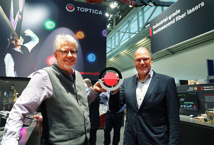 New look for Toptica: Wilhelm Kaenders, CTO, and Thomas Renner, CSO.
