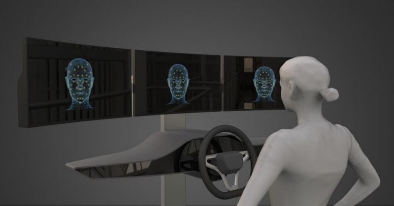 ams Osram says that the ICARUS system for driver monitoring could be mounted in either the instrument cluster or A-pillar of the vehicle. Image: ams Osram.
