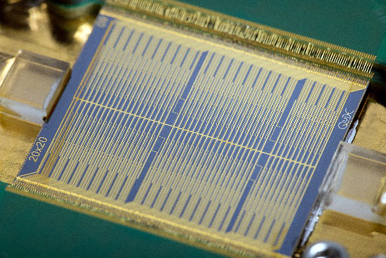QuiX Quantum has created the largest quantum photonic processor compatible with quantum dots. Photo: QuiX Quantum.