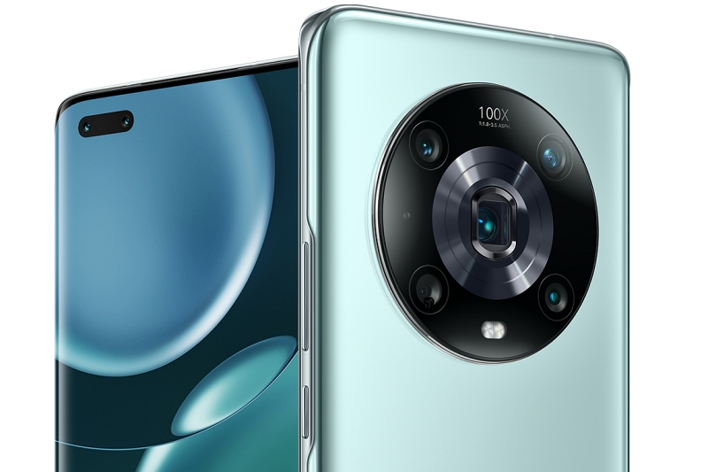 Built with high-spec photography as a key feature, Honor's flagship Magic4 Pro phone is a rare example of an Android device featuring 3D sensing for facial security applications. Image: Honor.