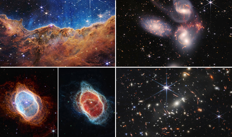 Upper left and right; lower left and right: (1) This landscape of 