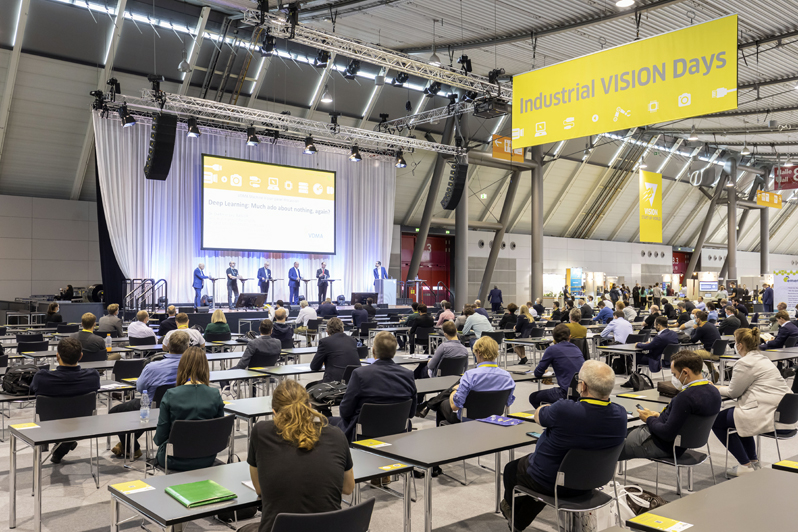 Start-ups can present their innovations at the Industrial VISION Days forum. Picture credit: Landesmesse Stuttgart.