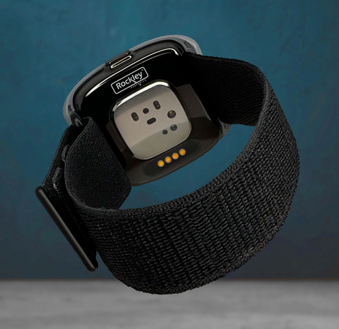 Rockley's Bioptx Baseline wristbands offer continuous, non-invasive, near-real-time monitoring of multiple biomarkers. Image: Rockley Photonics.