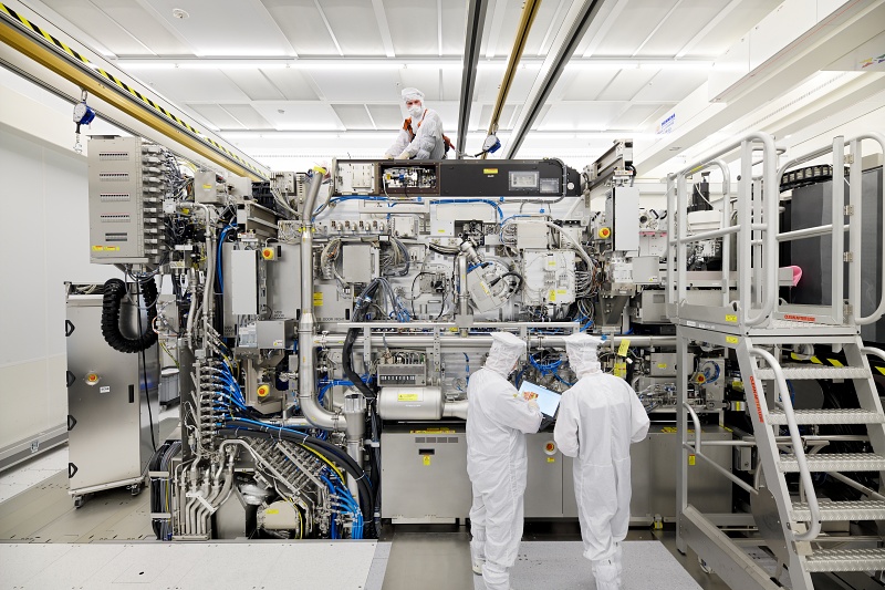 ASML's enormous - and enormously complex - EUV lithography systems are based around key elements including high-power lasers from Trumpf and precision optics from Zeiss. Despite various macroeconomic pressures, demand for the chipmaking equipment remains strong, in part because the lead time for orders is significantly longer than the likely duration of any anticipated recession. Photo: ASML.