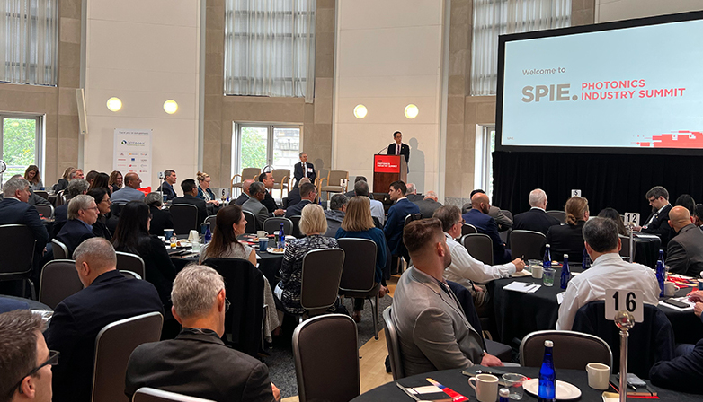 Kei Koizumi, principal deputy director for policy in the White House Office of Science and Technology Policy (OSTP), presents at the 2nd annual SPIE Industry Summit. Photo: SPIE.