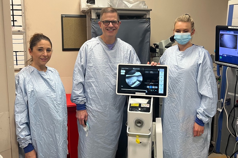 US-based physicians posing with the latest 
