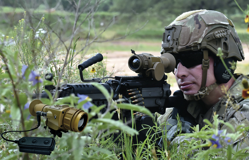 FWS-I is a stand-alone, clip-on weapon sight that uses uncooled thermal imaging. Image: Leonardo DRS.