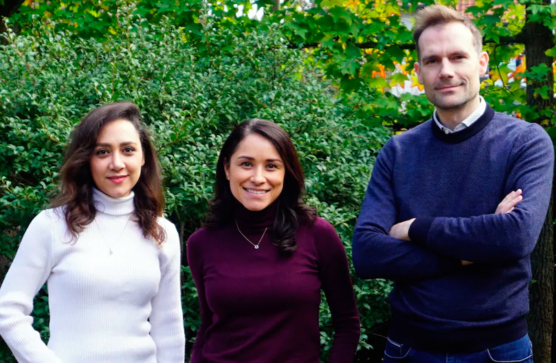 Specifix top team: Dr. Soha Mahdi (CTO), Dr. Alejandra Ortega (CEO), and Prof. Dr. Matthias Vanhees (CMO).