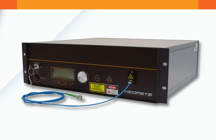 A single-frequency ytterbium fiber laser for scientific applications from Keopsys, one of many photonics and medical technology brands that make up the Lumibird portfolio.