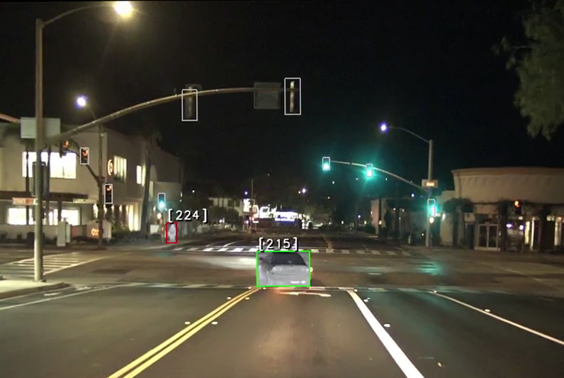 Mean streets: In the US, preliminary data from the Governors Highway Safety Association estimated a 17 percent increase in pedestrian fatalities in the first half of 2021 compared to the previous year and a 46 percent jump from 2011. Image courtesy of Teledyne Flir.