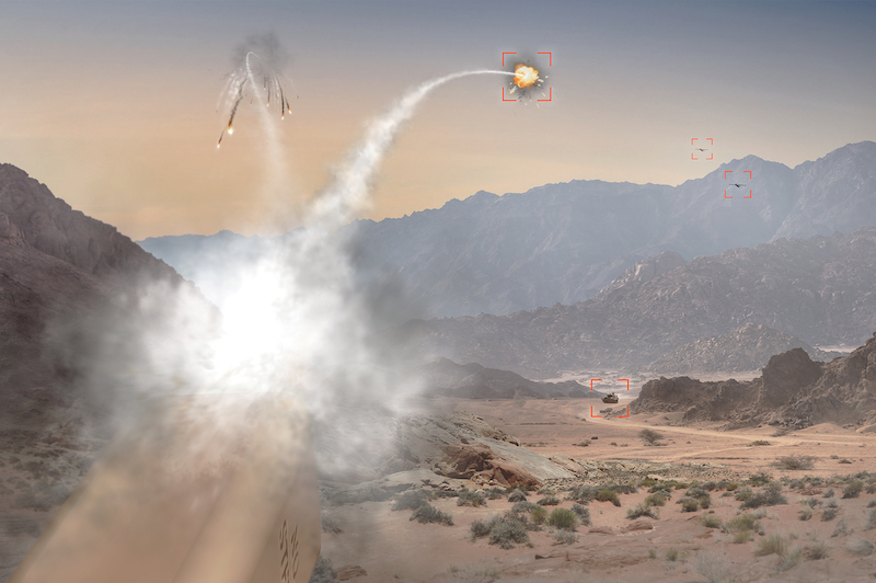 Laser-guidance system undergoing tests by U.S. DOD's counter-drone office. Image: BAE Systems.