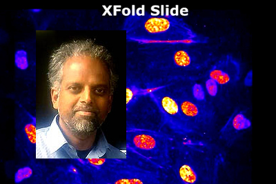 Award winner: Nagarajan Subramaniyam, CTO and co-founder of Xfold Imaging.