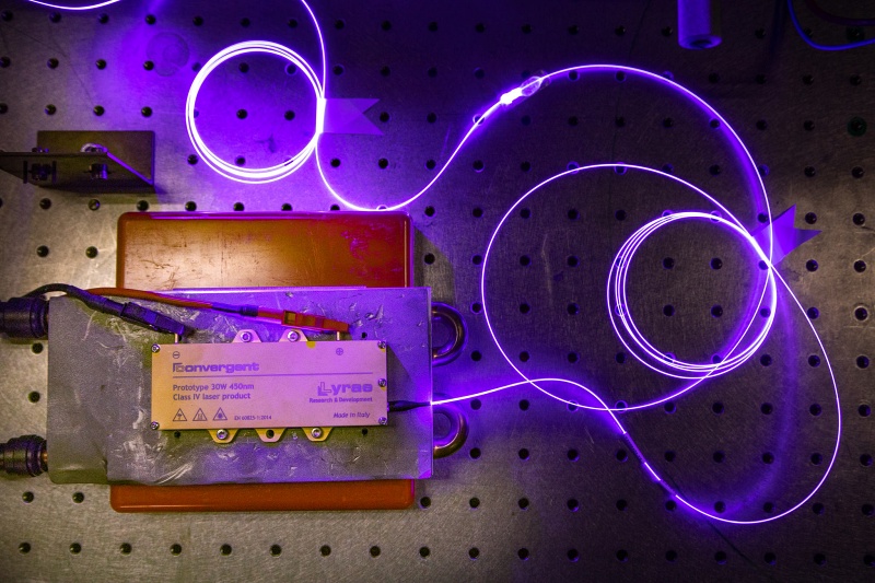 Turin-based Convergent Photonics specializes in lasers for industrial and medical applications, including a new line of blue diode sources. Image: Convergent Photonics.