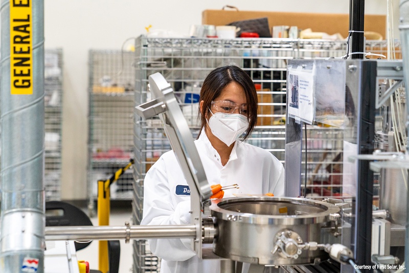 First Solar is hoping that the acquisition of Evolar will accelerate its development of next-generation PV technology, including high-efficiency tandem devices, by integrating Evolar's perovskite and CIGS expertise with First Solar's world-leading CdTe solar research and production efforts. Photo: Business Wire.