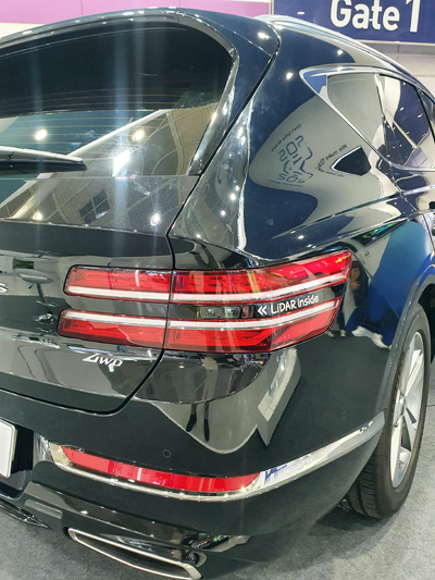 Lidar built-in car lamp developed by SOSLAB and SL Corp. Photo: SOSLAB.