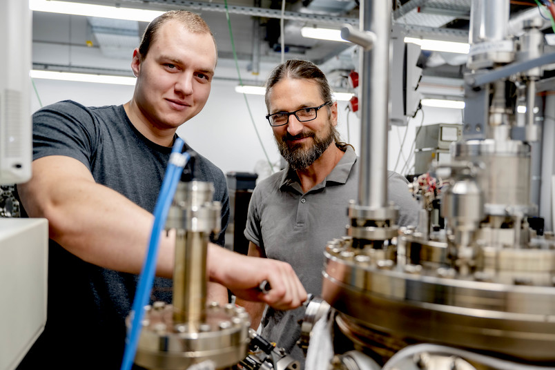 Bochum research team: Hans-Georg Babin and Arne Ludwig. &copy; RUB, Marquard.