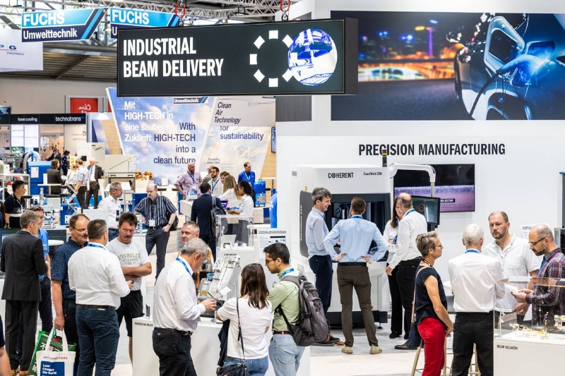 Now officially a $5BN-turnover company following last year's mega-merger, Coherent cut an unsurprisingly major presence at the recent LASER World of Photonics trade show in Munich. Photo: Messe M&uuml;nchen/Thomas Plettenberg.