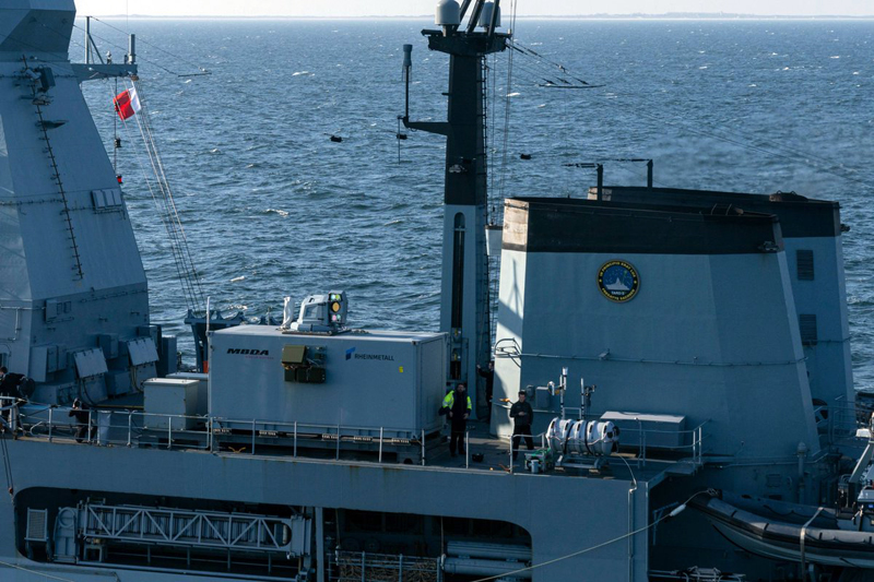 Successful laser weapon tests on German Navy frigate 