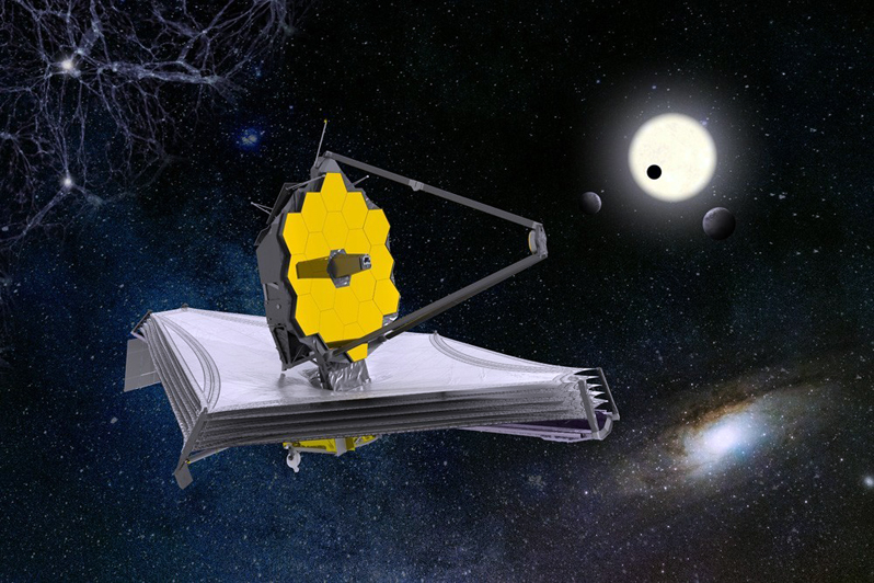 IOF contributed to the James Webb Space Telescope (visualization). &copy; ESA/ATG medialab.